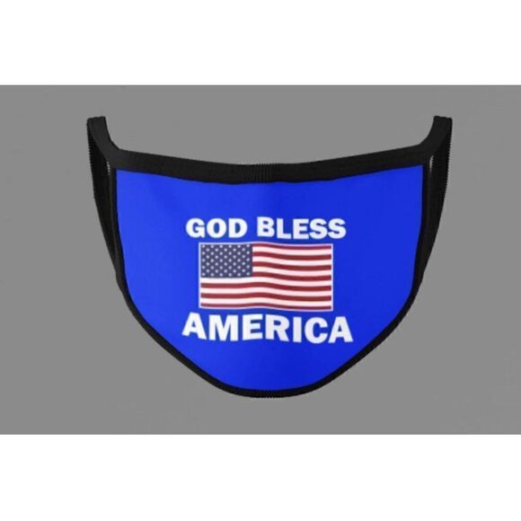 3 GOD BLESS AMERICA Face Masks - Picture 1 of 3